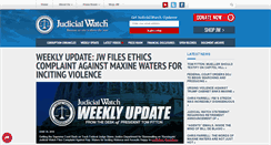 Desktop Screenshot of judicialwatch.org