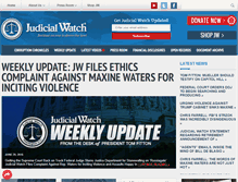Tablet Screenshot of judicialwatch.org